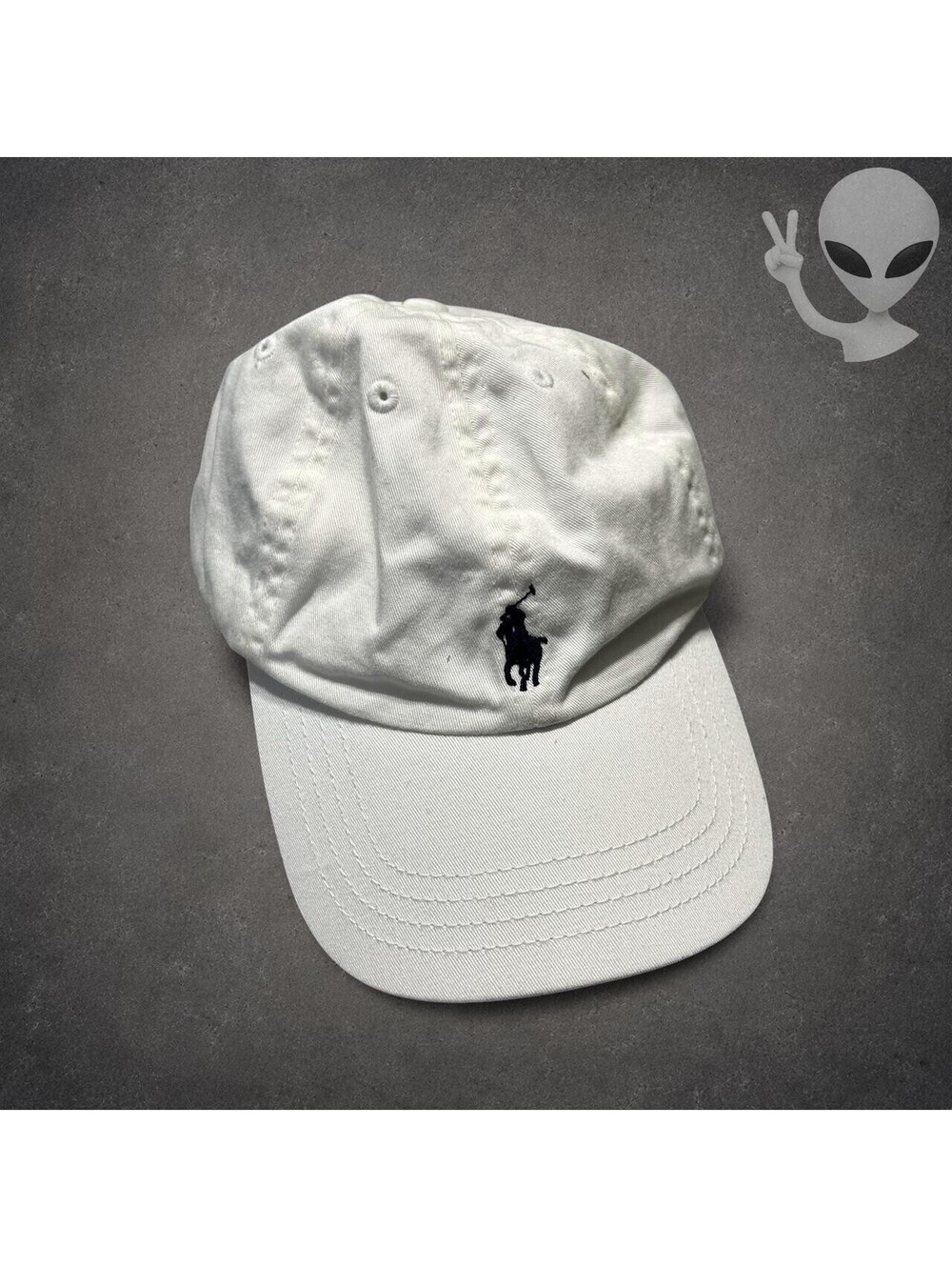 Polo Ralph Lauren Kids Cotton Chino Baseball Cap White Youth OS 8-20